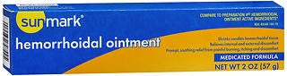 SunMark® Hemorrhoidal Ointment Medicated Formula 2 oz. Tube (Case of 12) - 3509833