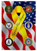 Support Our Troops Garden Flag 2 Sided