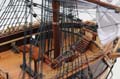 USS Constitution Large With Floor Display Case