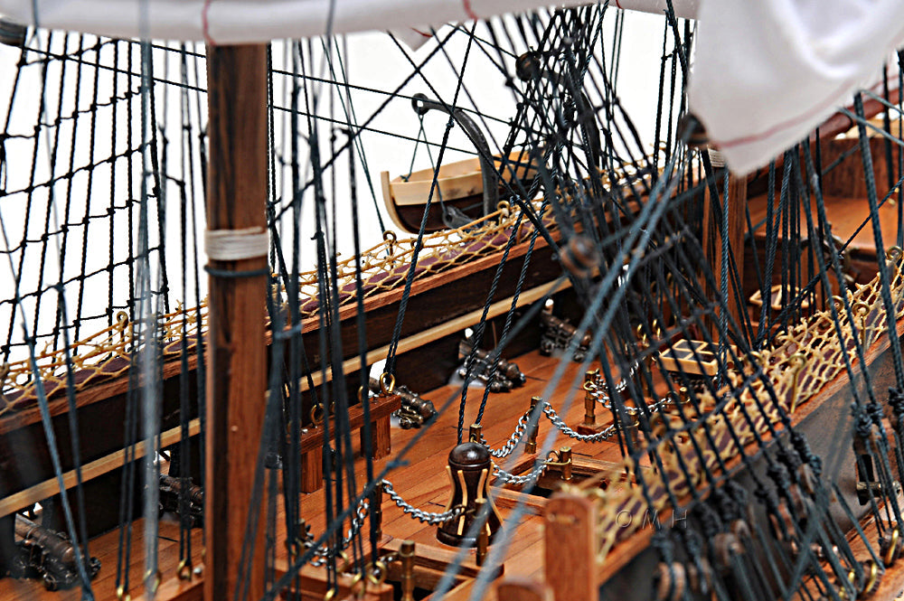 USS Constitution Midsize With Display Case
