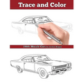 Trace and Color: 1960s Muscle Cars: Adult Activity Book - Paperback