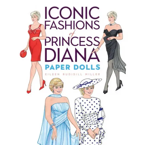 Iconic Fashions of Princess Diana Paper Dolls - Paperback