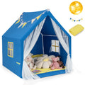 48 x 42 x 50 Inch Large Play Tent with Washable Cotton Mat Holiday Birthday Gift for Kids-Beige