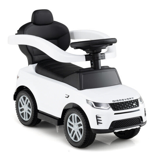3 in 1 Push Car with Removable Handle and Guardrail for Kids 18-36 Months Old-Red