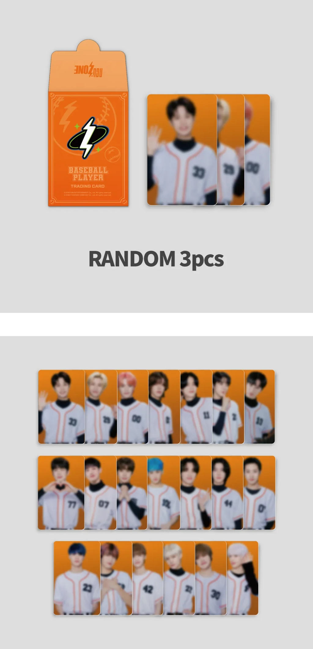 NCT - NCT Zone Official MD Random Trading Card Set (Baseball Player Ver)