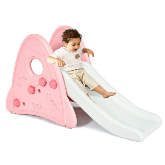 Freestanding Baby Slide Indoor First Play Climber Slide Set for Boys Girls -Blue