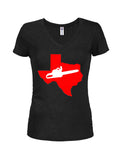Texas Chainsaw Juniors V Neck T-Shirt