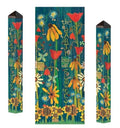 The Earth Laughs In Flowers Art Pole 40 Inches Tall Painted Peace