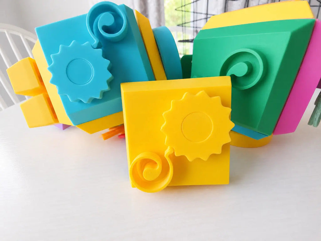 Modular Fidget Cube — Swappable Sensory Toy | 4 Inch
