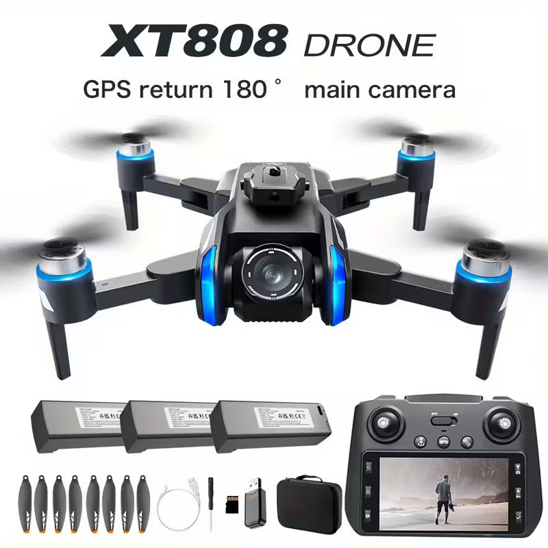 he DINGETU Drone Features a High-Definition 8K Large Screen, 5G Optical Flow, GPS, And a Professional Aviation Camera