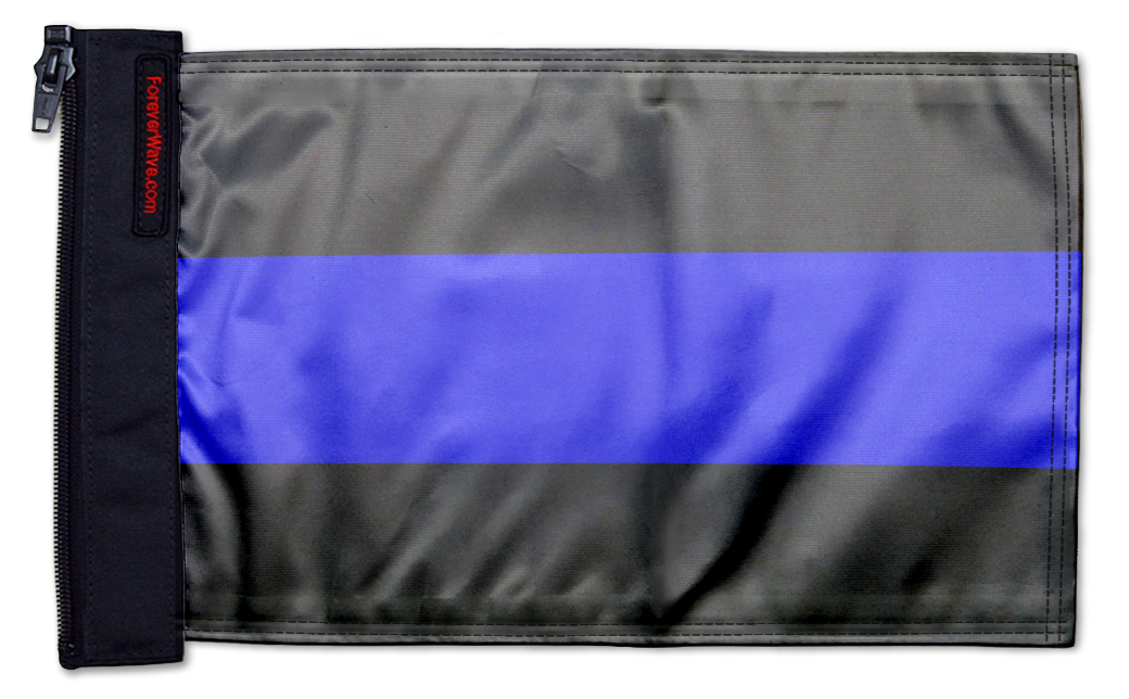 Thin Blue Line 12"x18" Forever Wave Flag