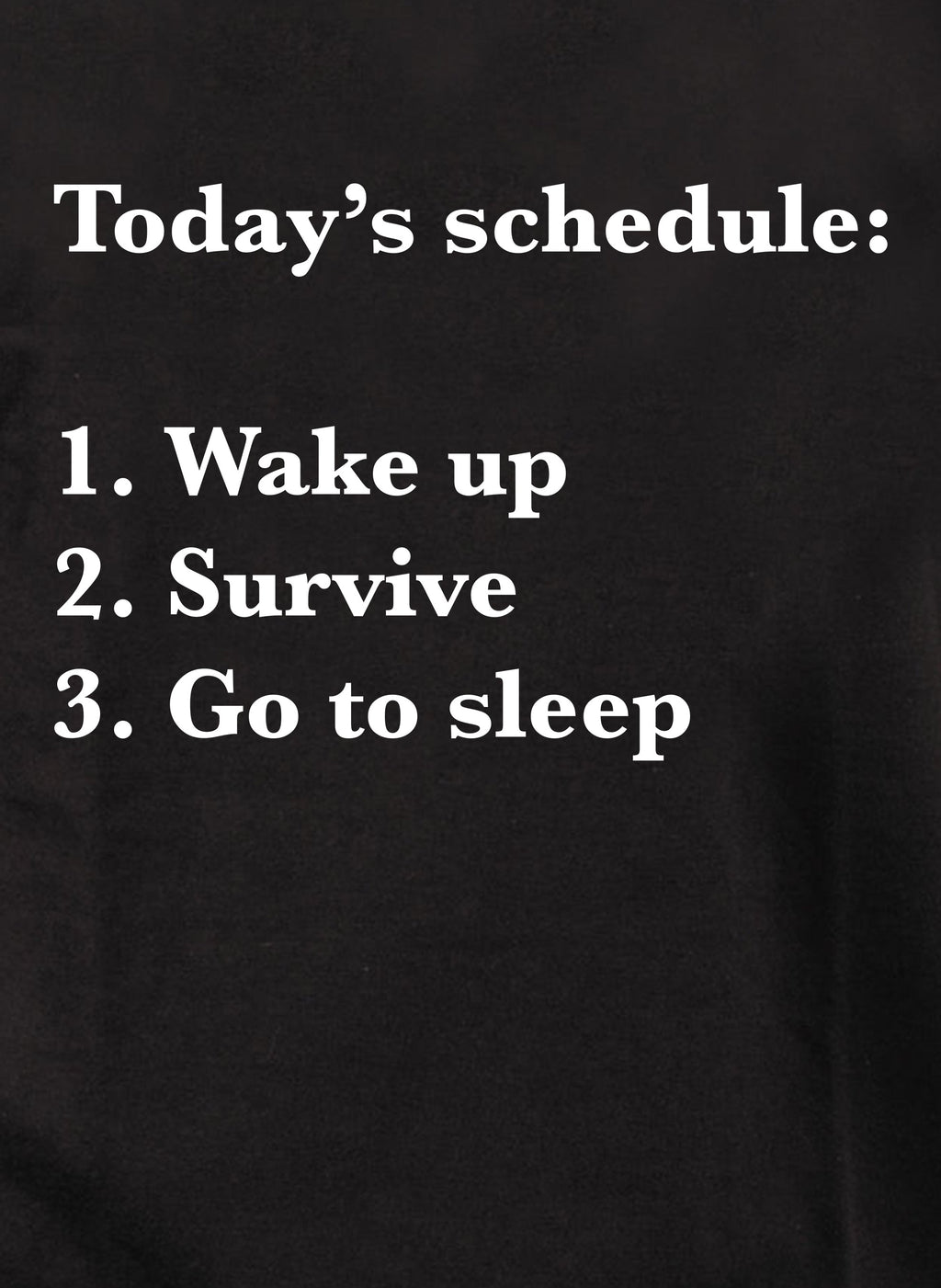 Today’s schedule T-Shirt