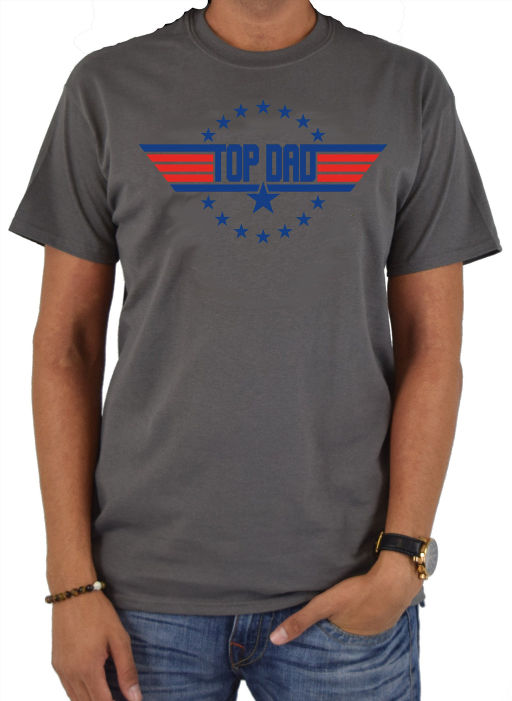 Top Dad Circle Stars T-Shirt