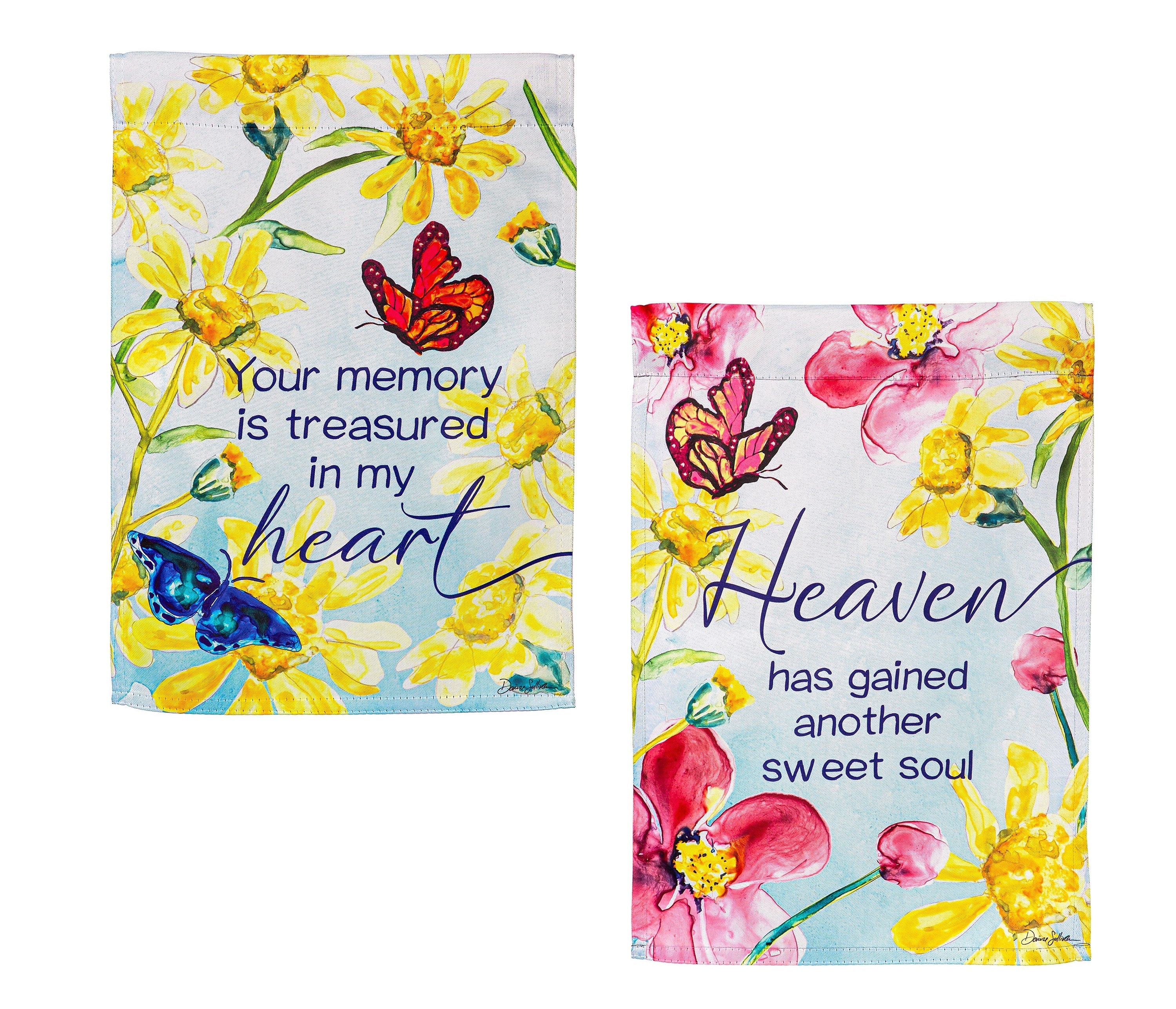 Treasured Memories 2 Sided Memorial Garden Flag