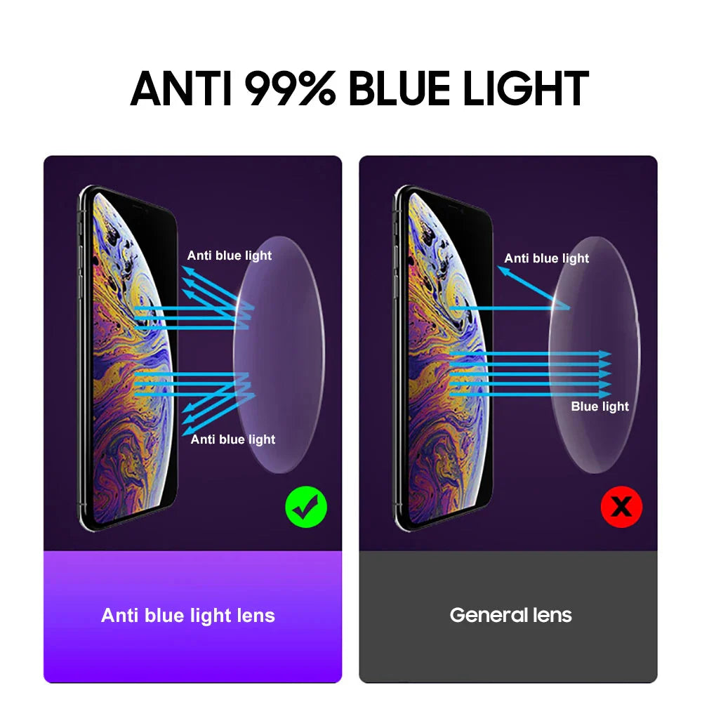 Trendy Butterfly Cat Eye Anti-Blue Light Glasses.