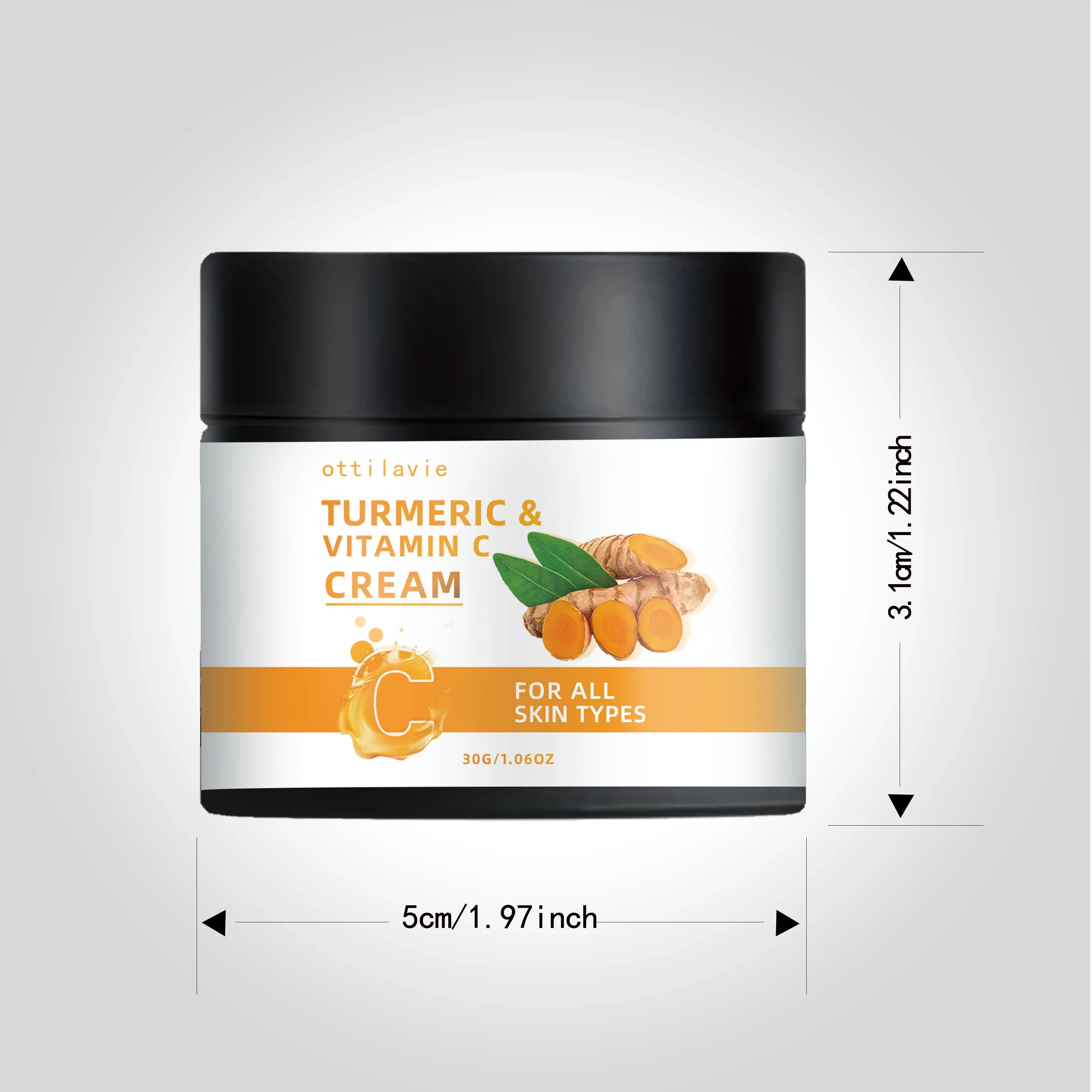 Turmeric & Vitamin C Cream for Face & Neck
