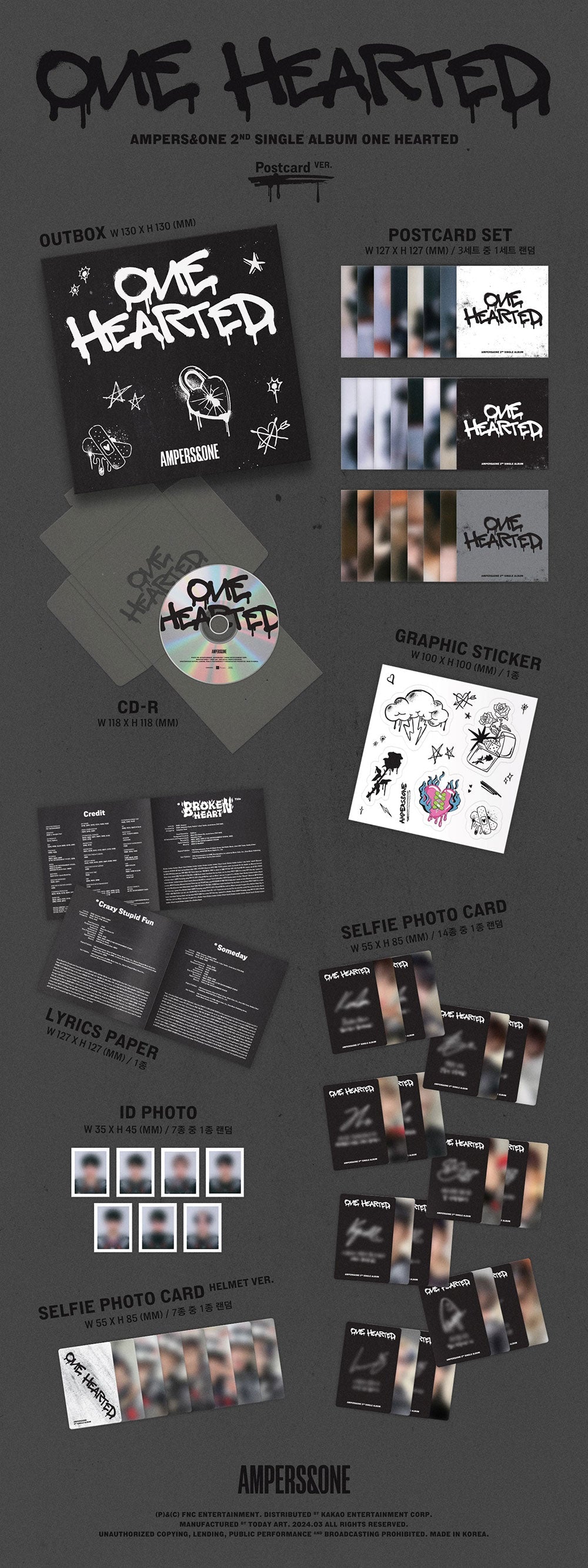Ampers&One 2nd Single Album - One Hearted