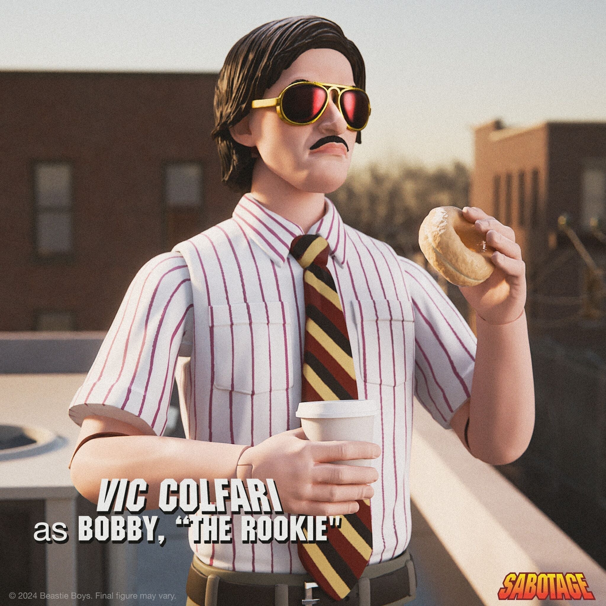 Super7 x Beastie Boys Ultimates Sabotage Vic Colfari Figure