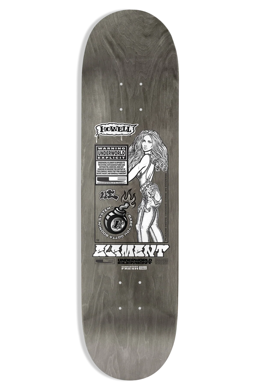 Underworld Element Howell Boomin System EX7 8.5" Skateboard Deck