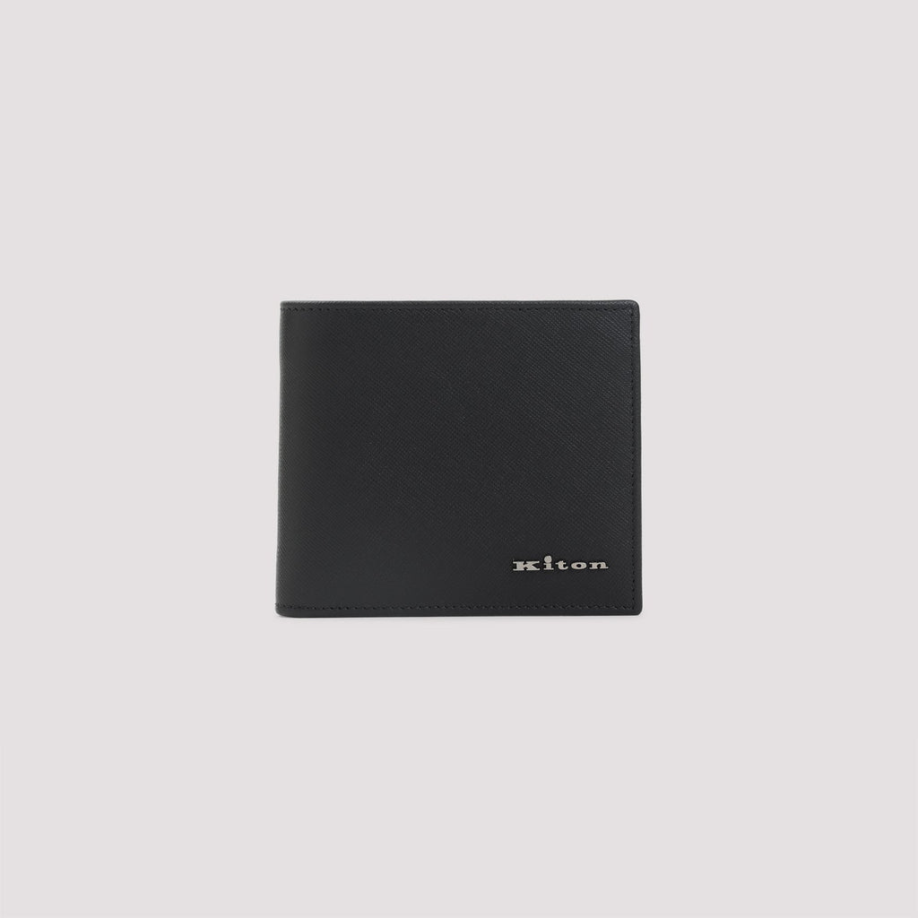 KITON Mini Leather Wallet - FW25