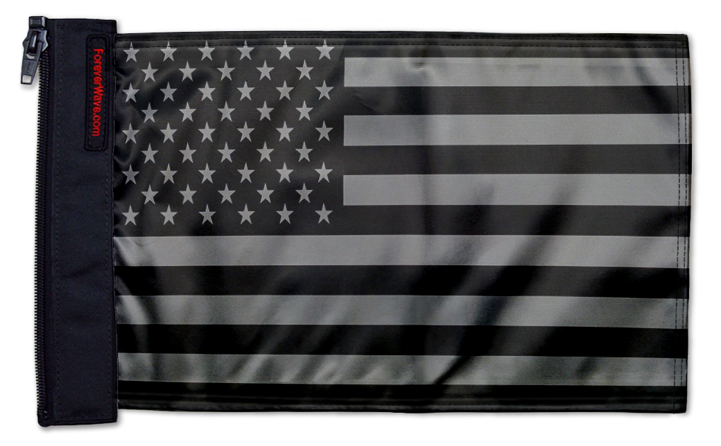 USA Subdued Tactical 12"x18" Forever Wave Flag for Jeep Wrangler YJ 1986-1995