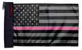 USA Subdued Thin Pink Line 12"x18" Forever Wave Flag for Jeep Wrangler YJ 1986-1995