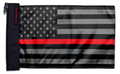 USA Subdued Thin Red Line 12"x18" Forever Wave Flag for Jeep Wrangler YJ 1986-1995