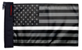 USA Subdued Thin White Line 12"x18" Forever Wave Flag for Jeep Wrangler LJ 2003-2006