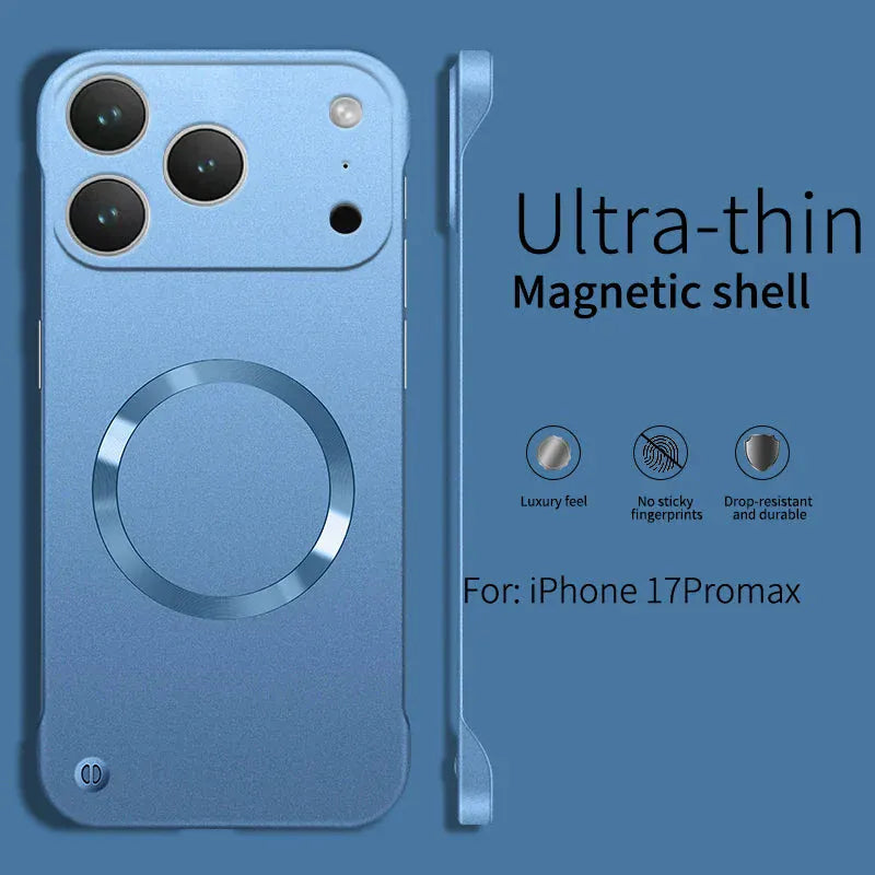 Ultra Thin Metallic Magsafe Case for iPhone 17 series
