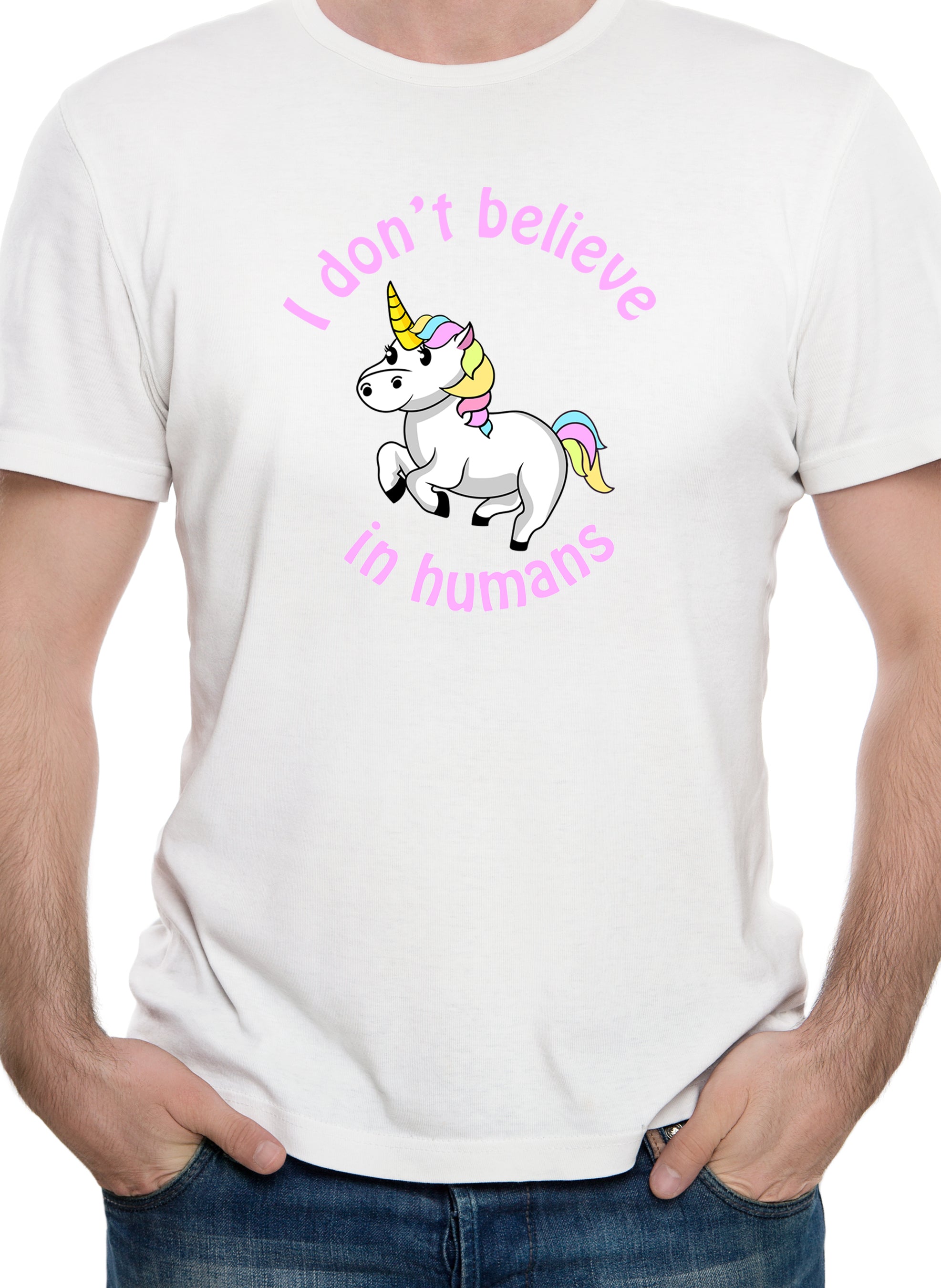 Unicorn I Don't Believe in Humans T-Shirt