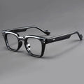 Unisex square frame reading glasses.