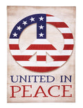United In Peace 2 Sided Garden Flag