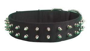 18'' PET COLLAR -  BLACK - SPIKE