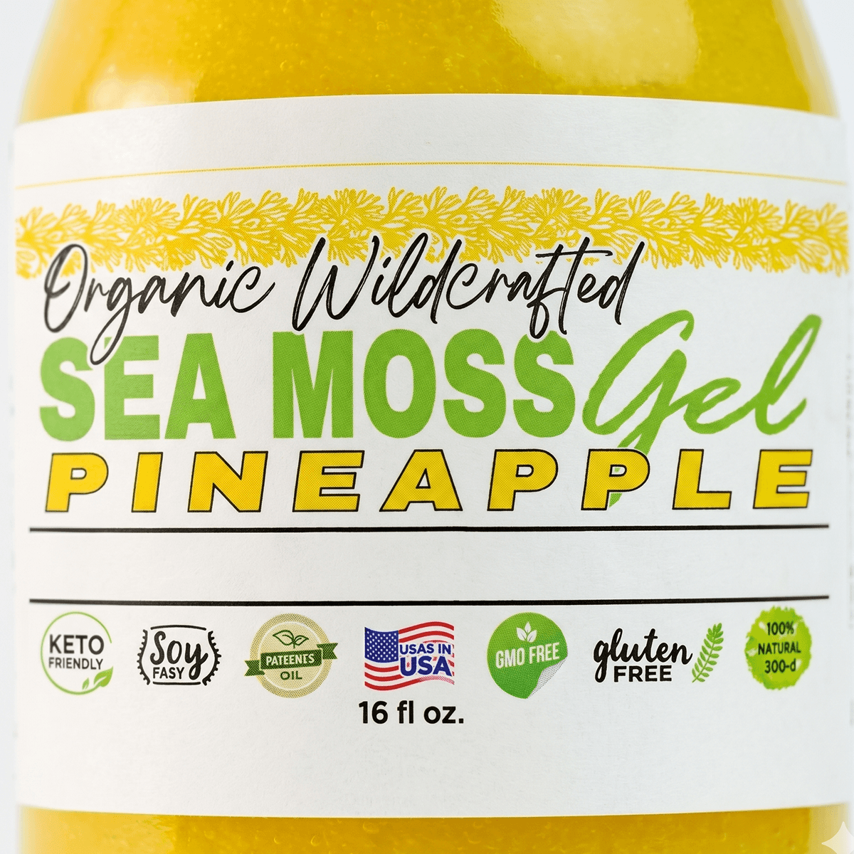 Sea Moss Gel - Pineapple Flavor 16oz