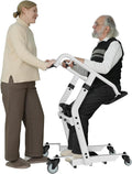 Upgrade Sit to Stand Lift, One-Step Stand Assist Lift for Elderly, Patient Lift Chair Transport Unit with Wheels