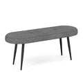 47 Inch Upholstered Entryway Bench with Heavy-duty Metal Frame