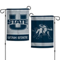 Utah State Garden Flag 2 Sided Logo U State