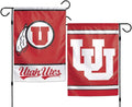 Utah Utes Garden Flag 2 Sided Double Logo