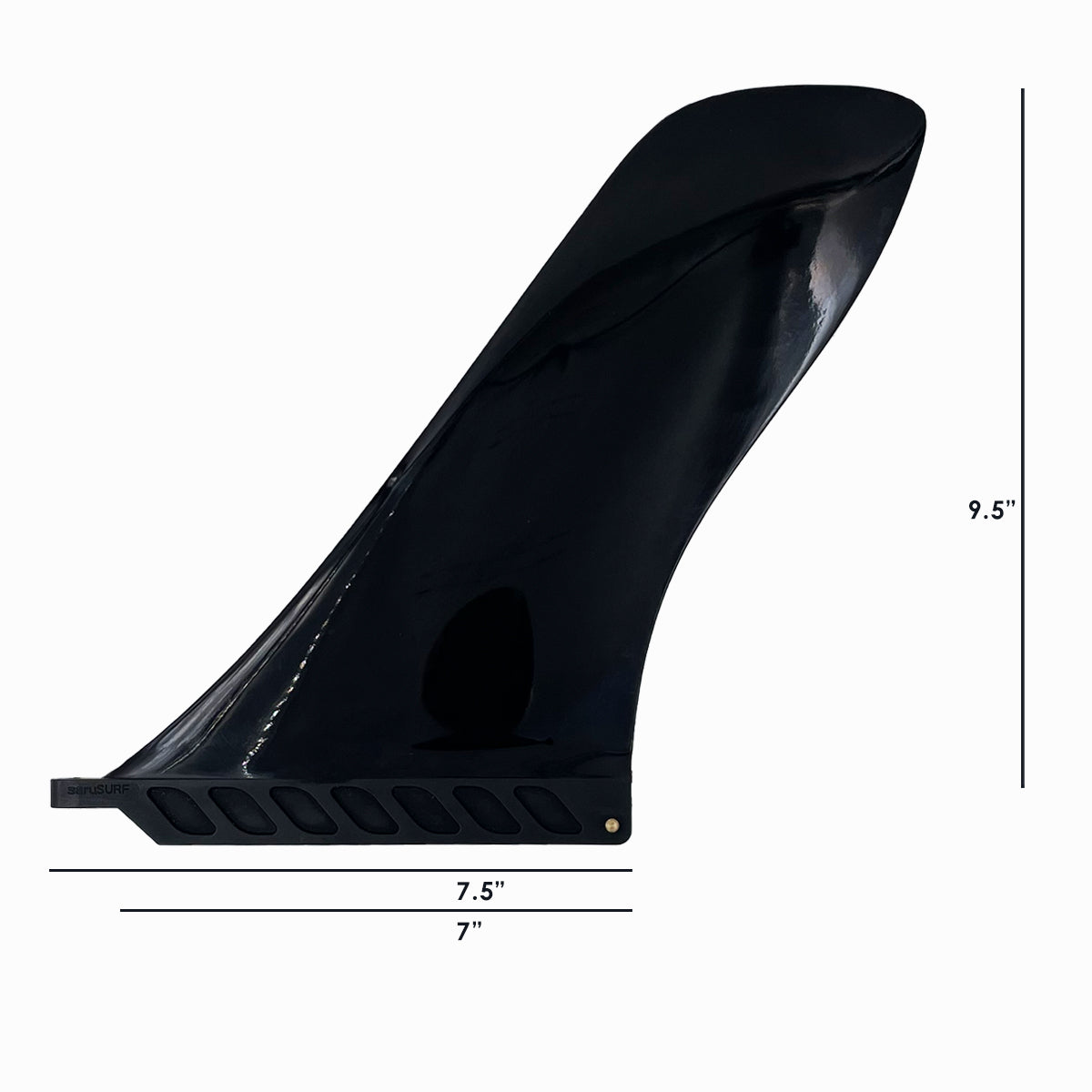 9" Touring Shape Findestructable Safety Flex Fin & Toolless Screw