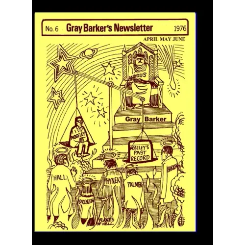 Gray Barker's Newsletter No. 6 (April, May, June) 1976 - Hardcover