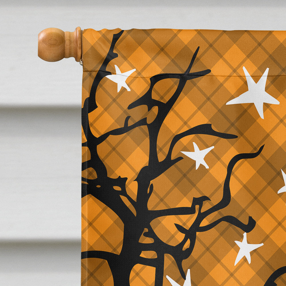 Halloween Vintage Camper House Flag 28x40 Porch Sleeve Pole Decorative Outside Yard Banner Artwork Wall Hanging, Polyester