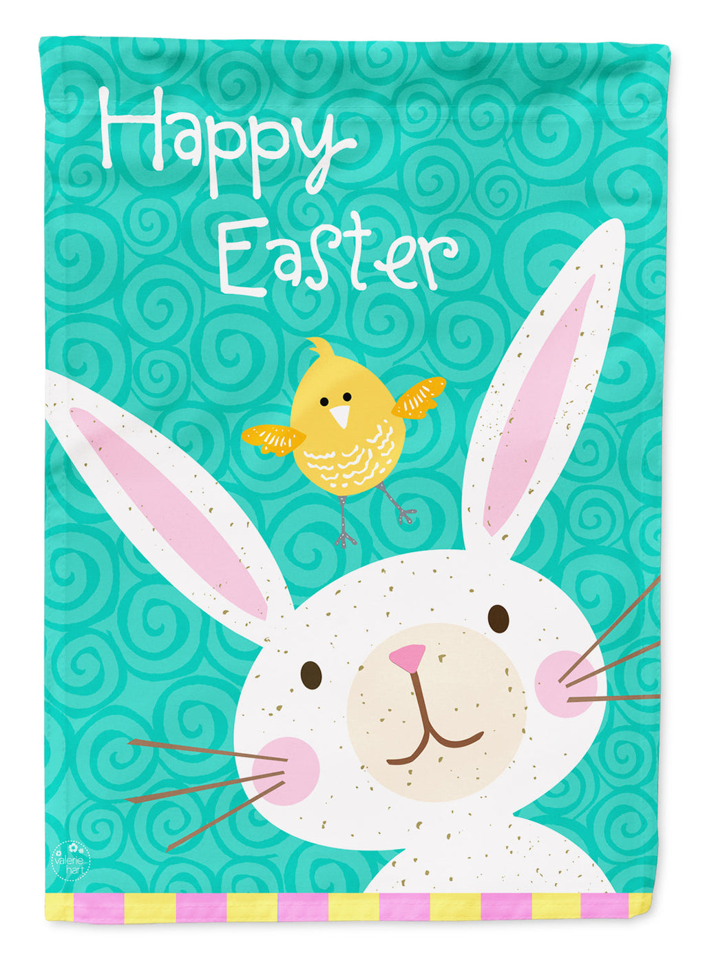 Happy Easter Rabbit Garden Flag Mailbox Decorative Yard Banner Outside Patio Artwork for Flower Beds, Garden Size, Multicolor