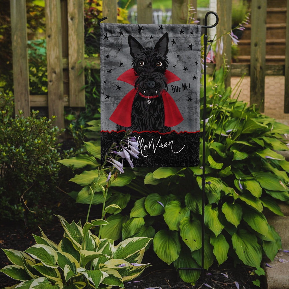 Halloween Vampire Scottie Garden Flag Mailbox Decorative Yard Banner Outside Patio Artwork for Flower Beds, Garden Size, Multicolor