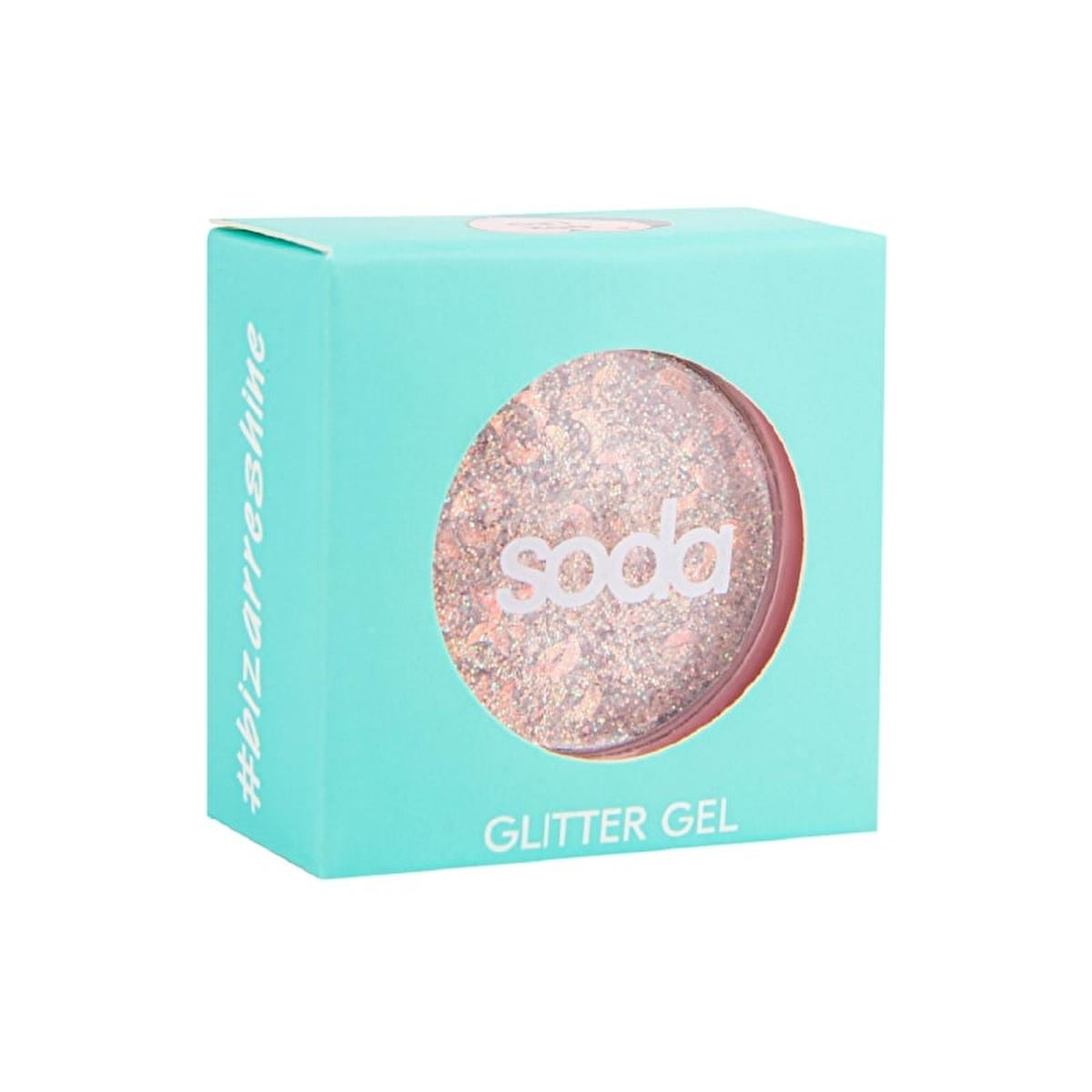 Soda Glitter Jel 002 Leo - Long-Lasting Glitter Gel for Cosmetic Use on Social Media