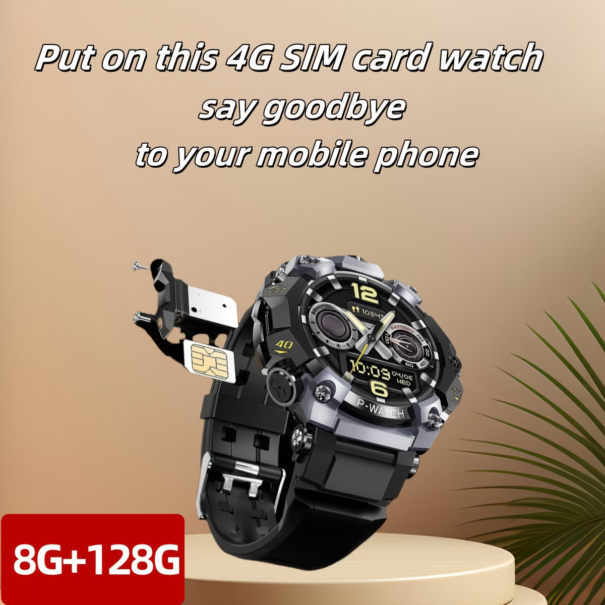 valentine's Day Gifts • 4G Smart Watch SIM Card 4G Watch with Camera • 4G Android Smart Watch with GPS, 4G Network, WiFi • Can Talk Wirelessly • 1.508 Inch Super AMOLED HD Display • MP3/MP4 Player, Pedometer