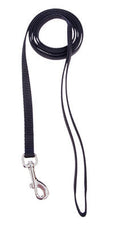 1" DOUBLE LAYER NYLON LEASH 6' BLACK