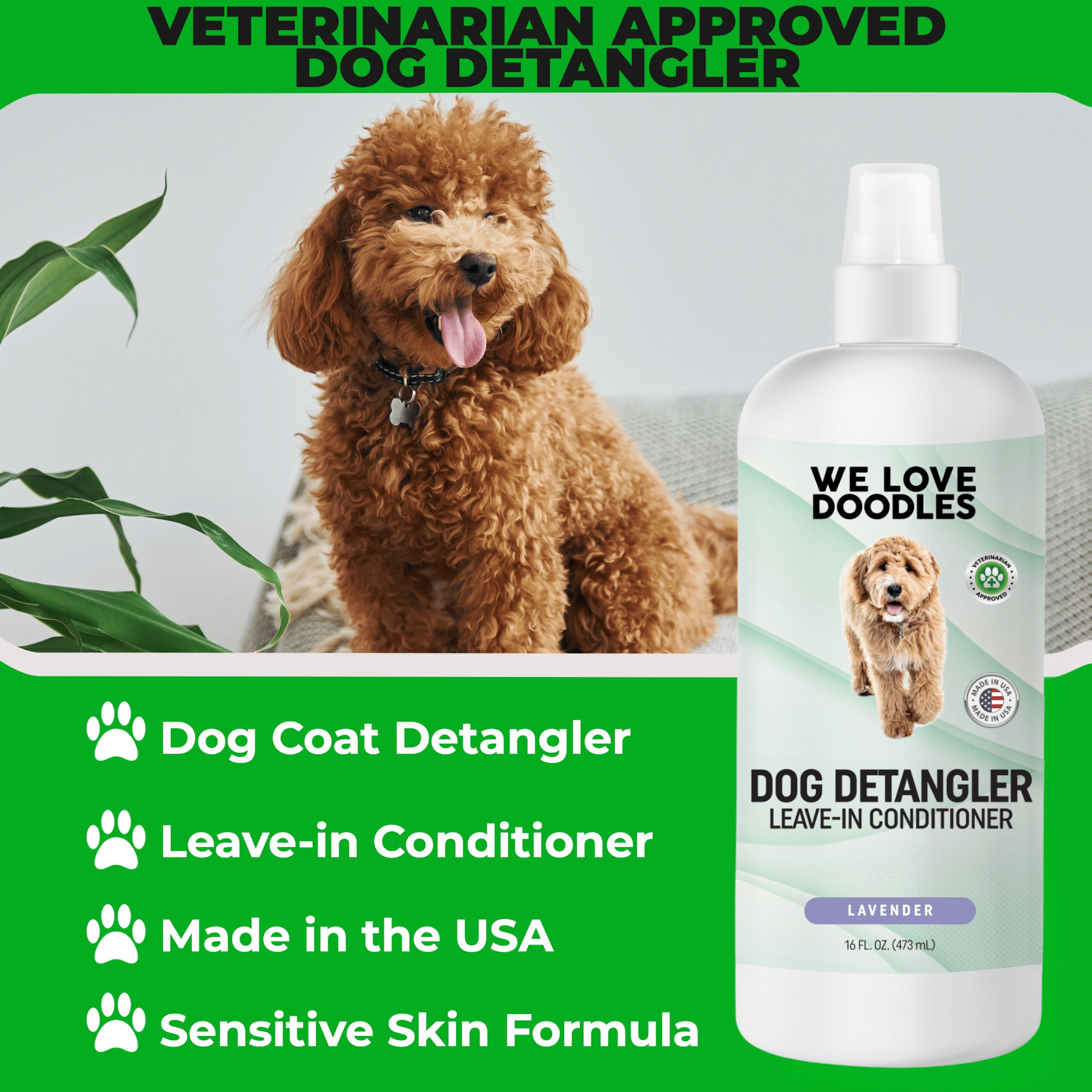 Dog Detangler Spray – Lavender (2 Pack)