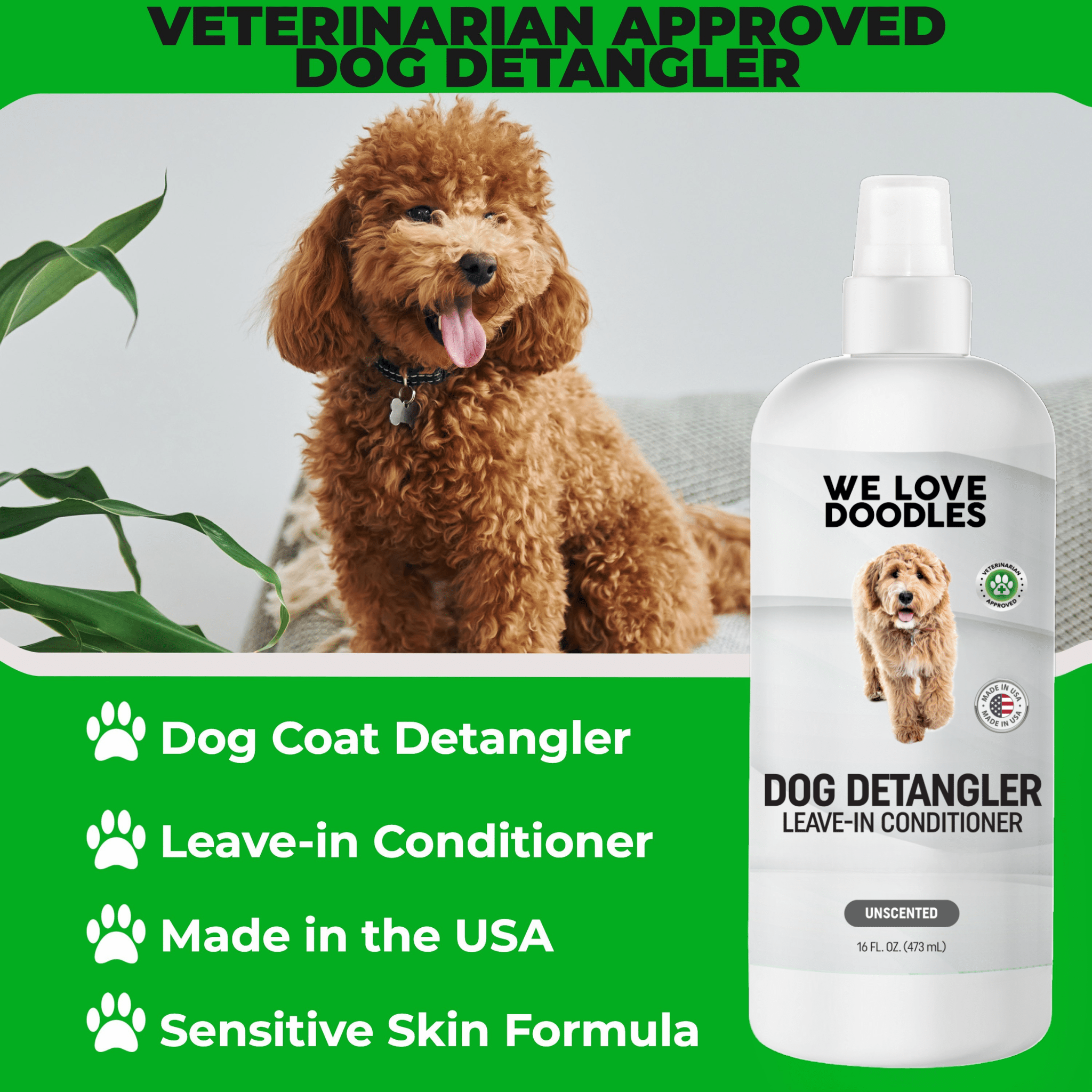 Dog Detangler Spray (Unscented)