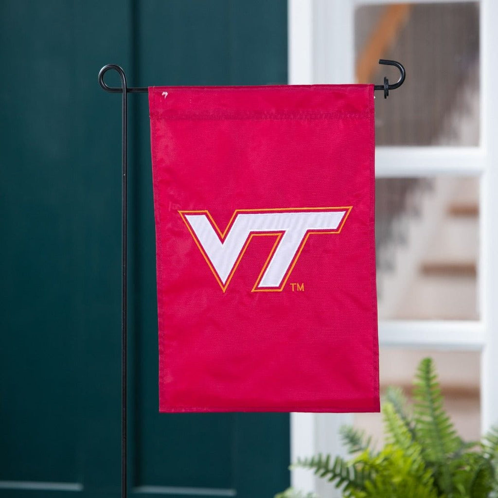 Virginia Tech Garden Flag 2 Sided Applique Logo