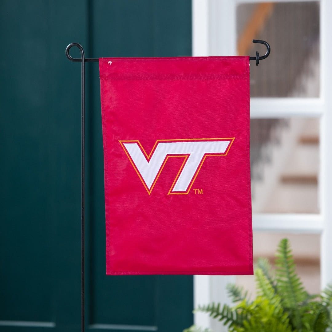 Virginia Tech Garden Flag 2 Sided Applique Logo